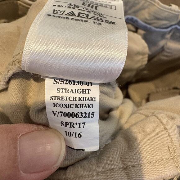 Gap Pants Mens 36x30 Khaki Straight Iconic Stretch Chino Classic Casual Spring - Picture 13 of 14